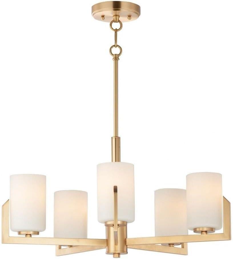 Maxim Lighting Dart 5 - Light Chandelier in Satin Brass