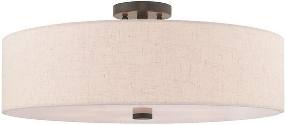 Livex Lighting Meridian 5 - Light Semi-Flush Mount in  English Bronze