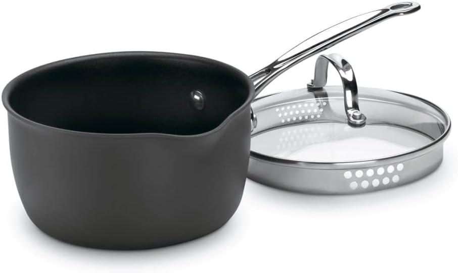 Cuisinart Chef's Classic 619-18P - Saucepan with cover - 0.5 gal - non-stick - hard anodized