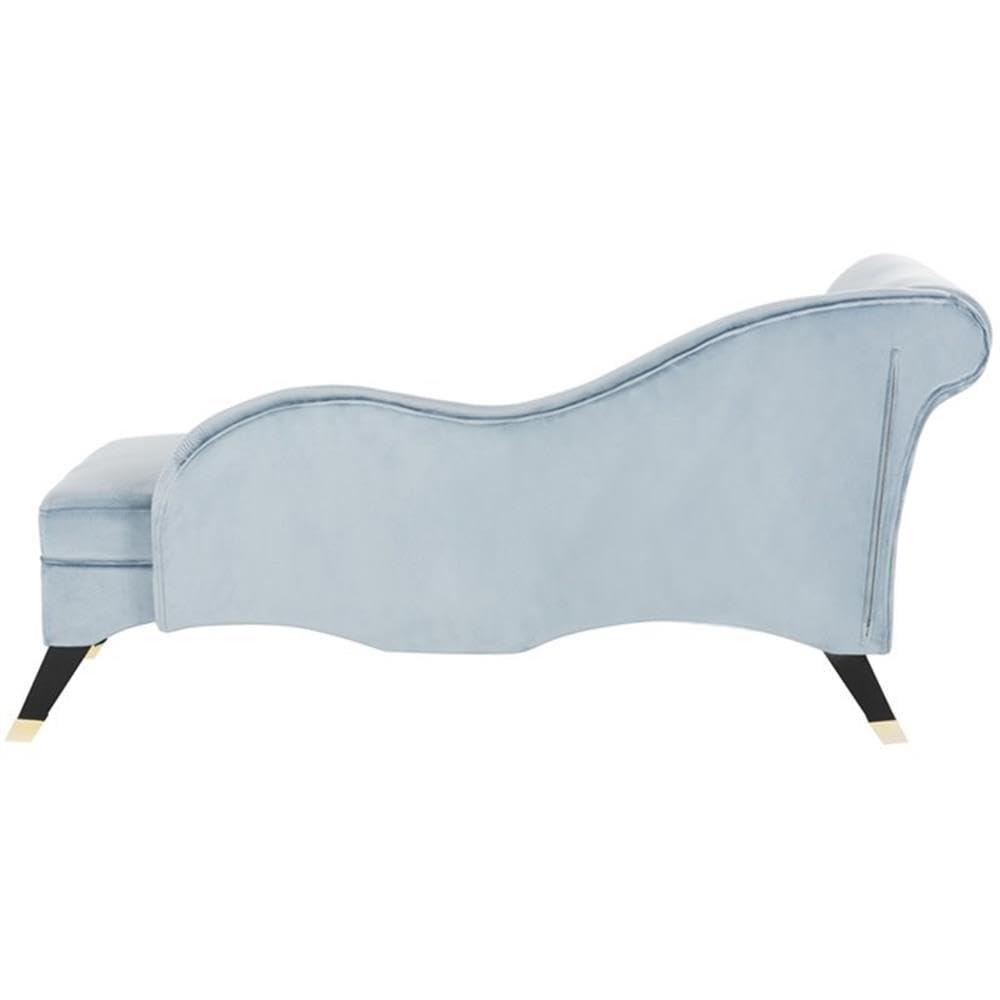 Caiden Chaise - FOX6284 - Slate Blue/Black - Safavieh