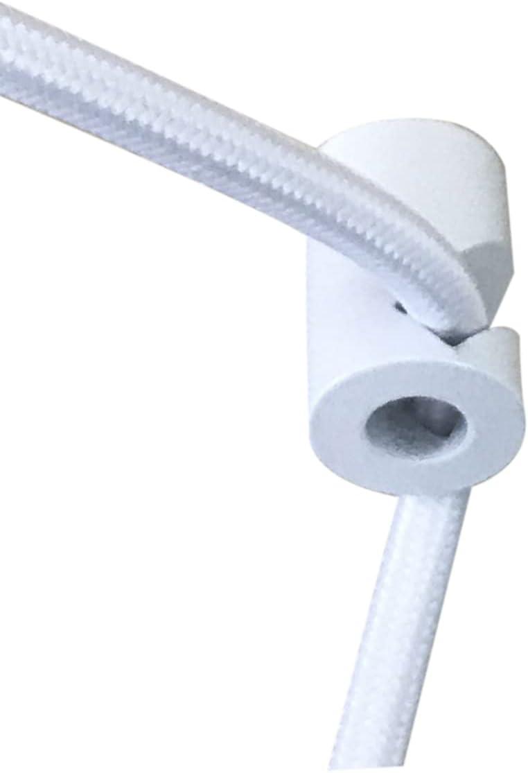 1-Light Plug In Swag Pendant Ceiling Light White Shade 16"w