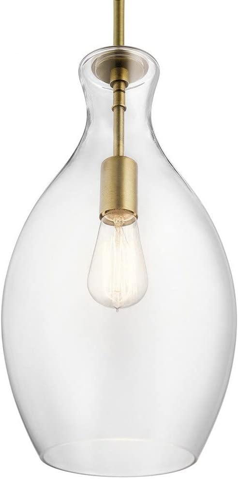 Kichler Lighting Everly 1 - Light Pendant in  Natural Brass