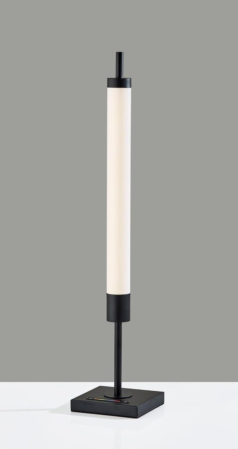 Collin LED Table Lamp Black with Touch Switch & RGB Spectrum - Adesso