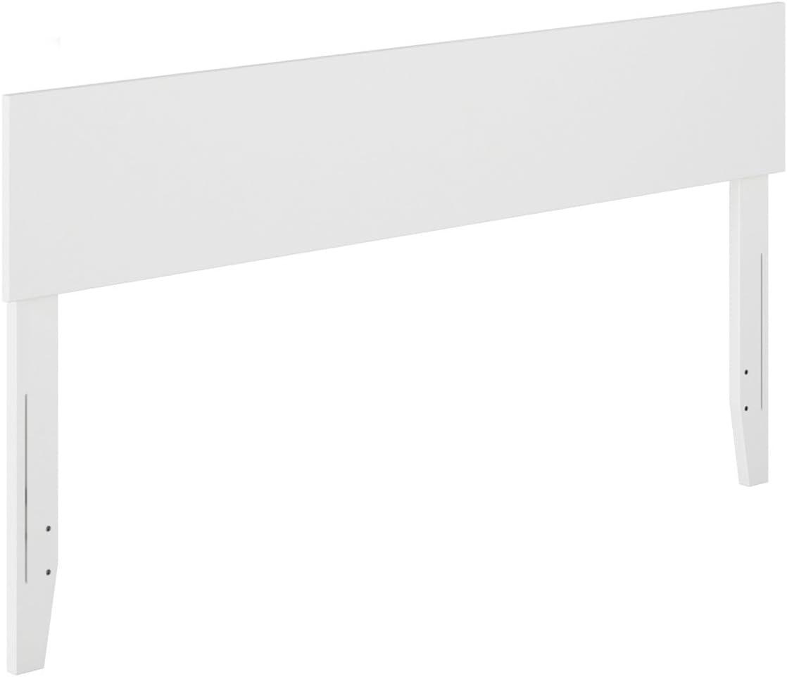 Queen Orlando Headboard White - AFI: Modern Low Panel Design, USB Charger