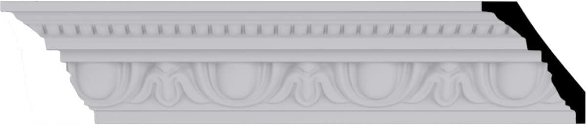 Ekena Millwork Traditional Egg & Dart with Beads Crown Moulding