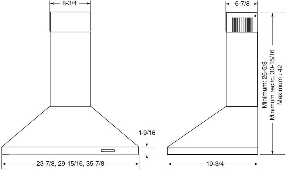 Broan EW4830SS hoods/ventilation|chimneys