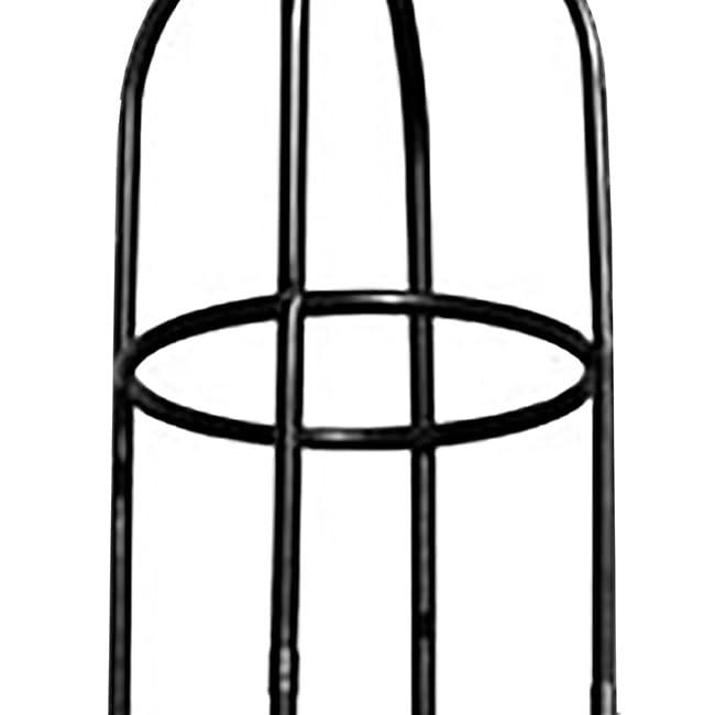 Arlmont & Co. Classic Garden Obelisk, Black, 96", By Harbor Garden (Set of 2)