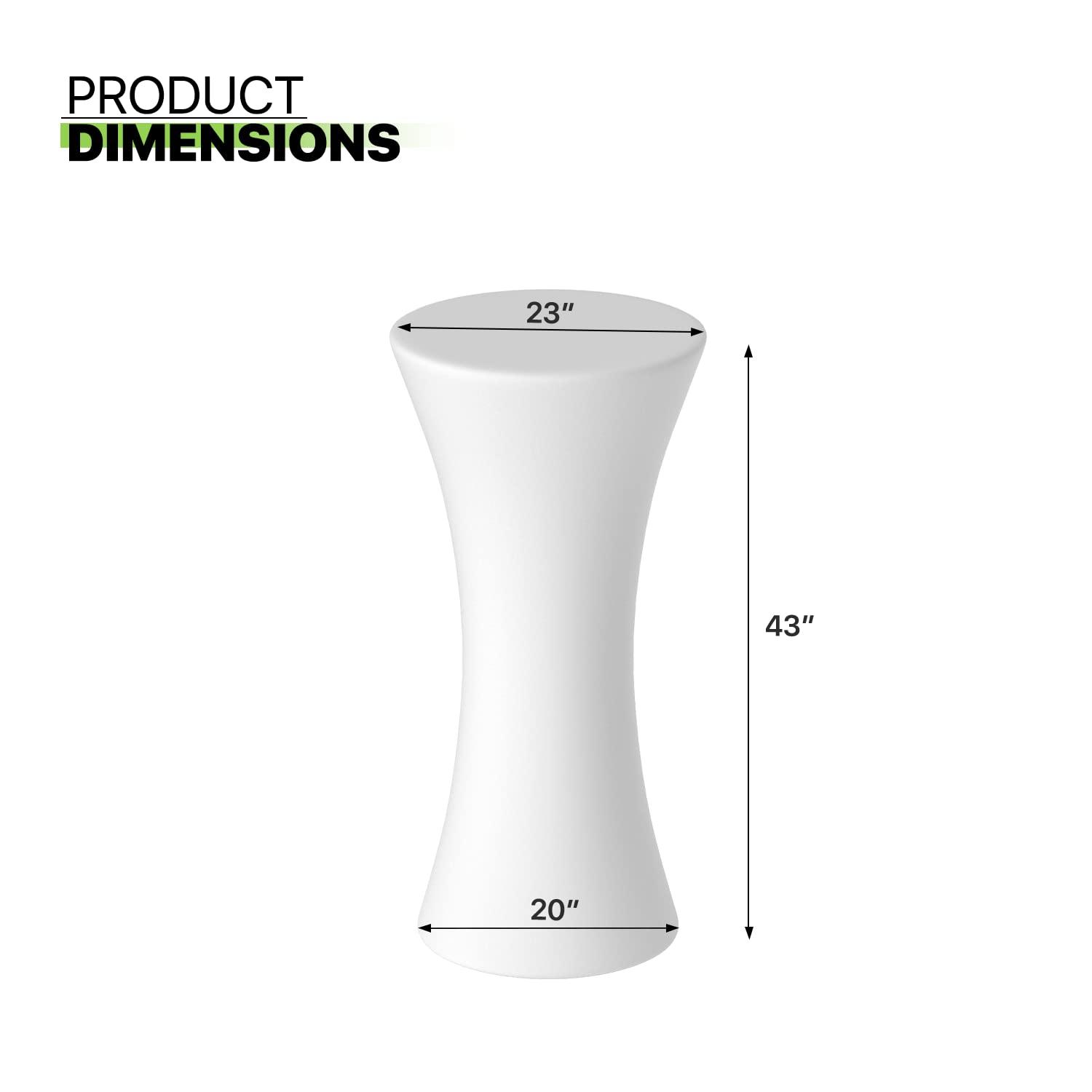 Magshion Mesa de Cóctel LED Brillante de 23 Pulgadas con Control Remoto, Mesa de Pub con Luz Que Cambia de Colores Recargable para Fiesta de Café en el Club Nocturno