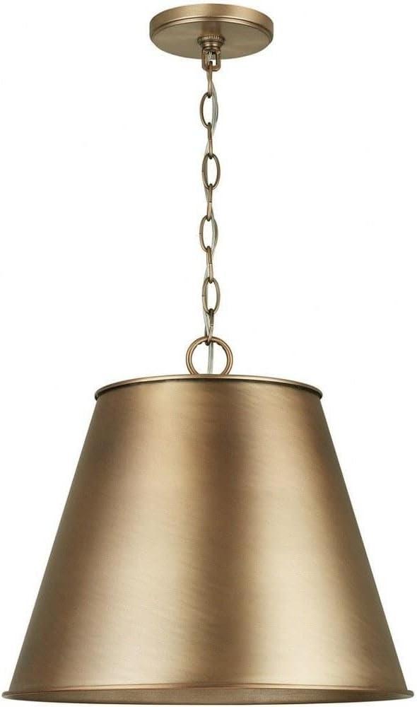 Independent 1 - Light Aged Brass Single Pendant