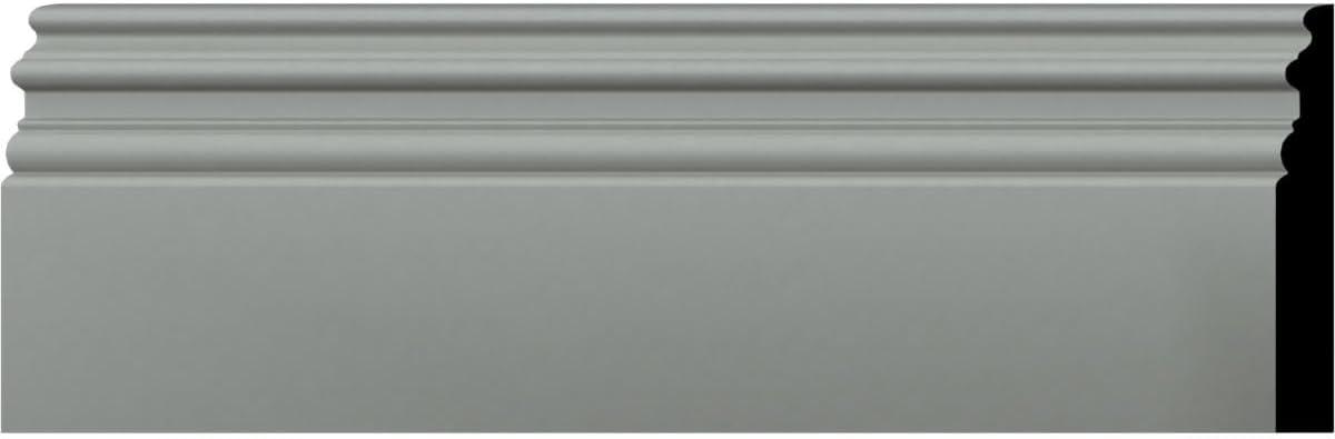 7 3/8"H x 1"P x 94 1/2"L Hillsborough Baseboard Moulding (8-Pack)
