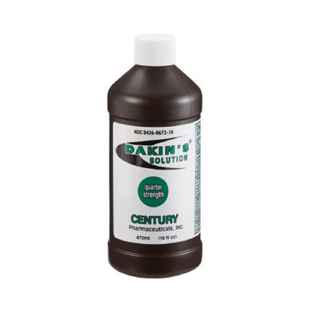 Dakin's Solution-Quarter Strength Sodium Hypochlorite 0.125% Wound Therapy for Acute and Chronic Wounds 16 oz 1 ea