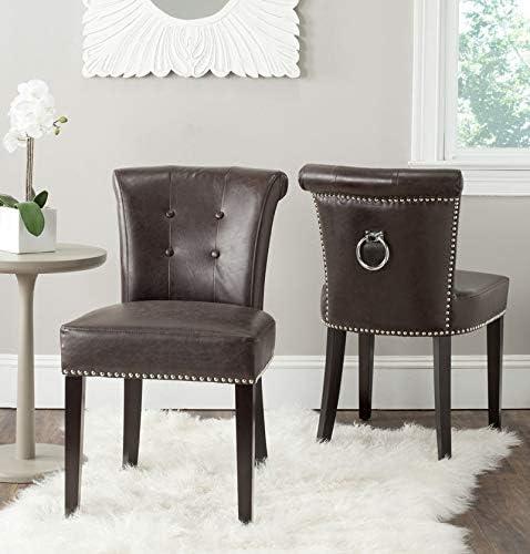 Sinclair 21''H Ring Chair (Set of 2) with Silver Nail Heads  - Safavieh