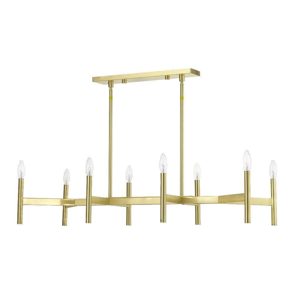 Livex Lighting Copenhagen 8 - Light Chandelier in  Brushed Nickel