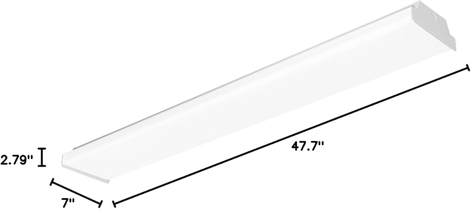 White 48-Inch LED Flush Mount Ceiling Light