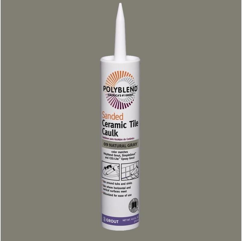 Custom Building Products Polyblend Natural Gray Siliconized Acrylic Caulk 10.5 oz.