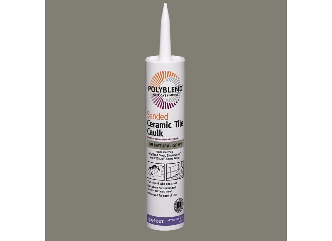 Custom Building Products Polyblend Natural Gray Siliconized Acrylic Caulk 10.5 oz.