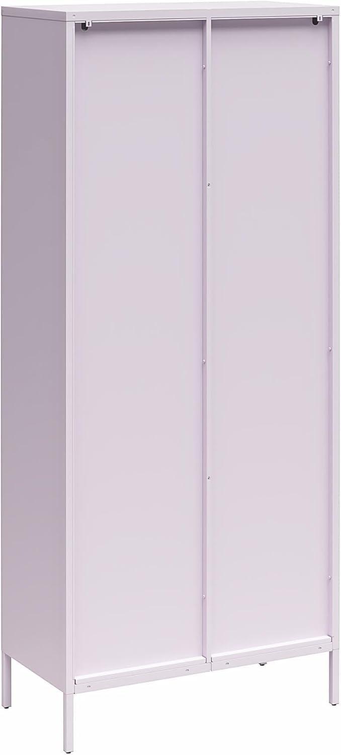 Luna 72.88'' Tall Accent Cabinet with Fluted Glass