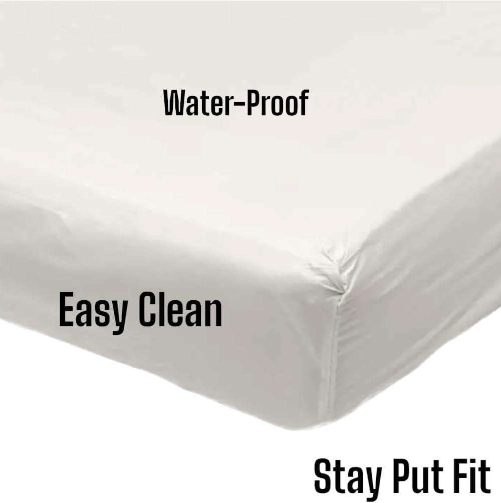 Queen White Waterproof Plastic Mattress Cover