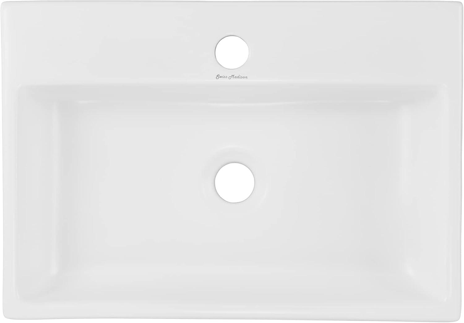 Claire 20 Rectangle Ceramic Vessel Sink