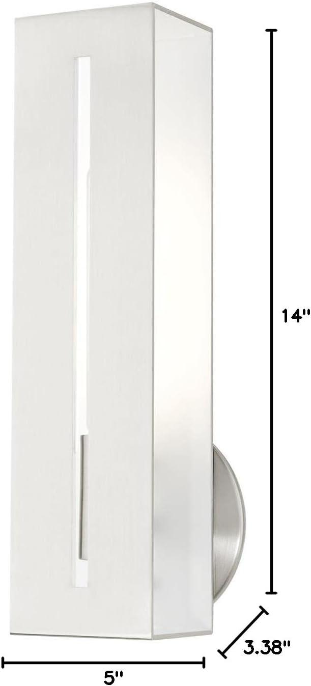 Livex Lighting Soma 1 - Light Wall Light in  Brushed Nickel