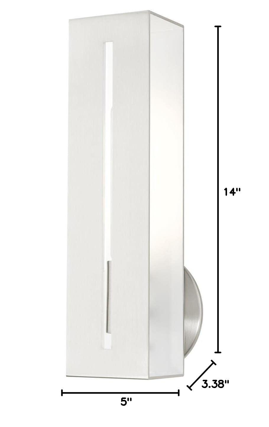 Livex Lighting Soma 1 - Light Wall Light in  Brushed Nickel