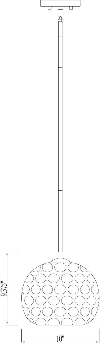 Z-Lite Chloe 1 - Light Pendant in  Brushed Nickel