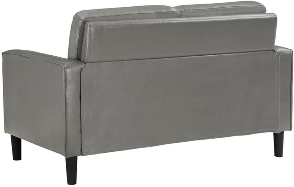 Alma Ruth 3-Piece Upholstered Track Arm Sofa Set Grey