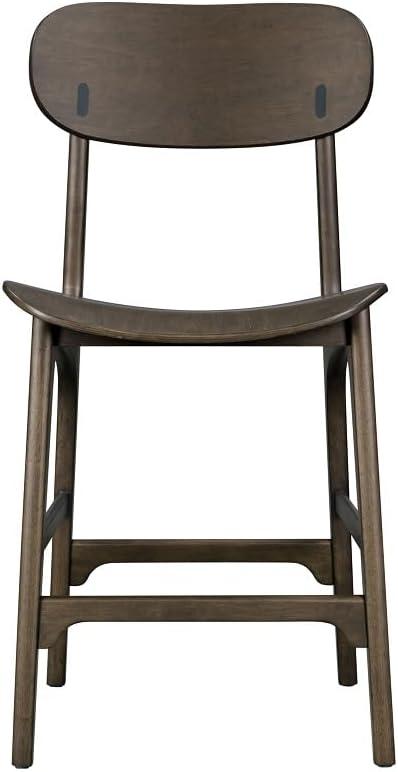 Boraam Solvang Wood Counter Height Barstool Carbonite Finish