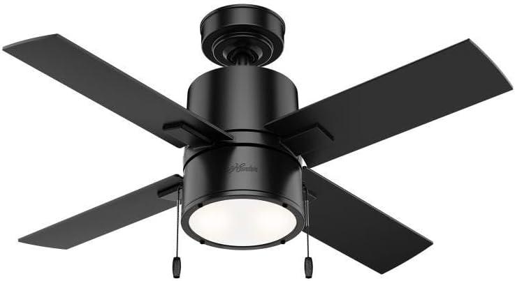 Hunter Fan 42" Beck 4 - Blade Standard Ceiling Fan with Pull Chain and Light Kit Included
