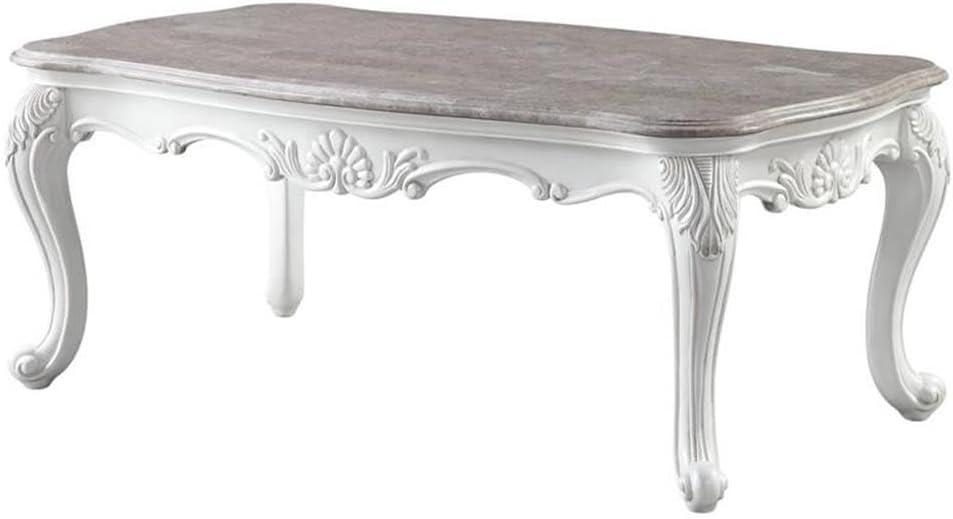 ACME Ciddrenar Coffee Table in Beige and White