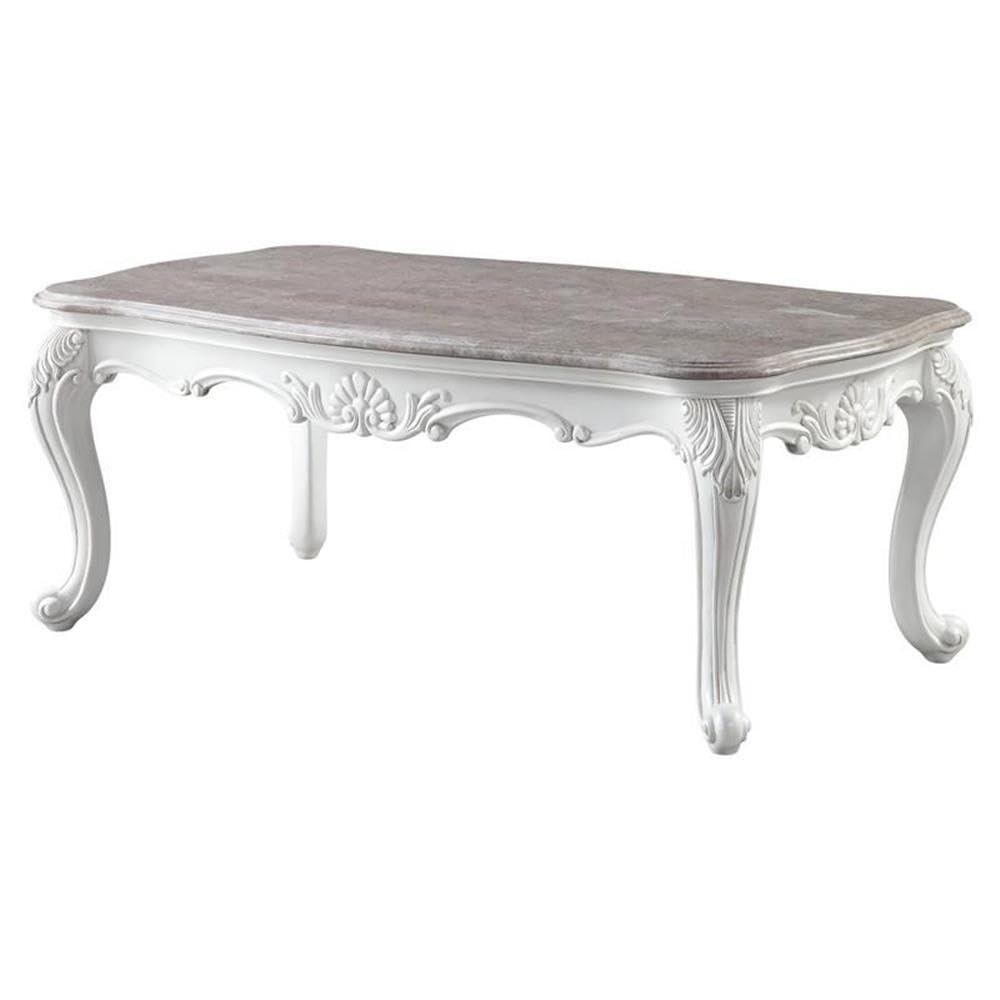 ACME Ciddrenar Coffee Table in Beige and White