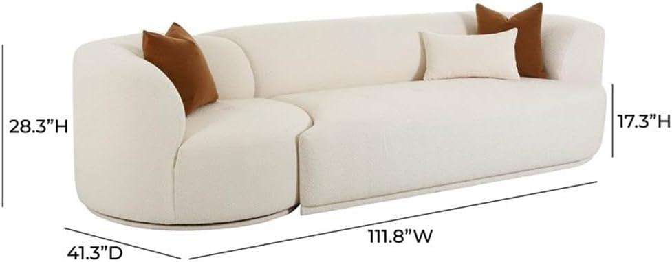 Fickle Boucle 2-Piece Sofa