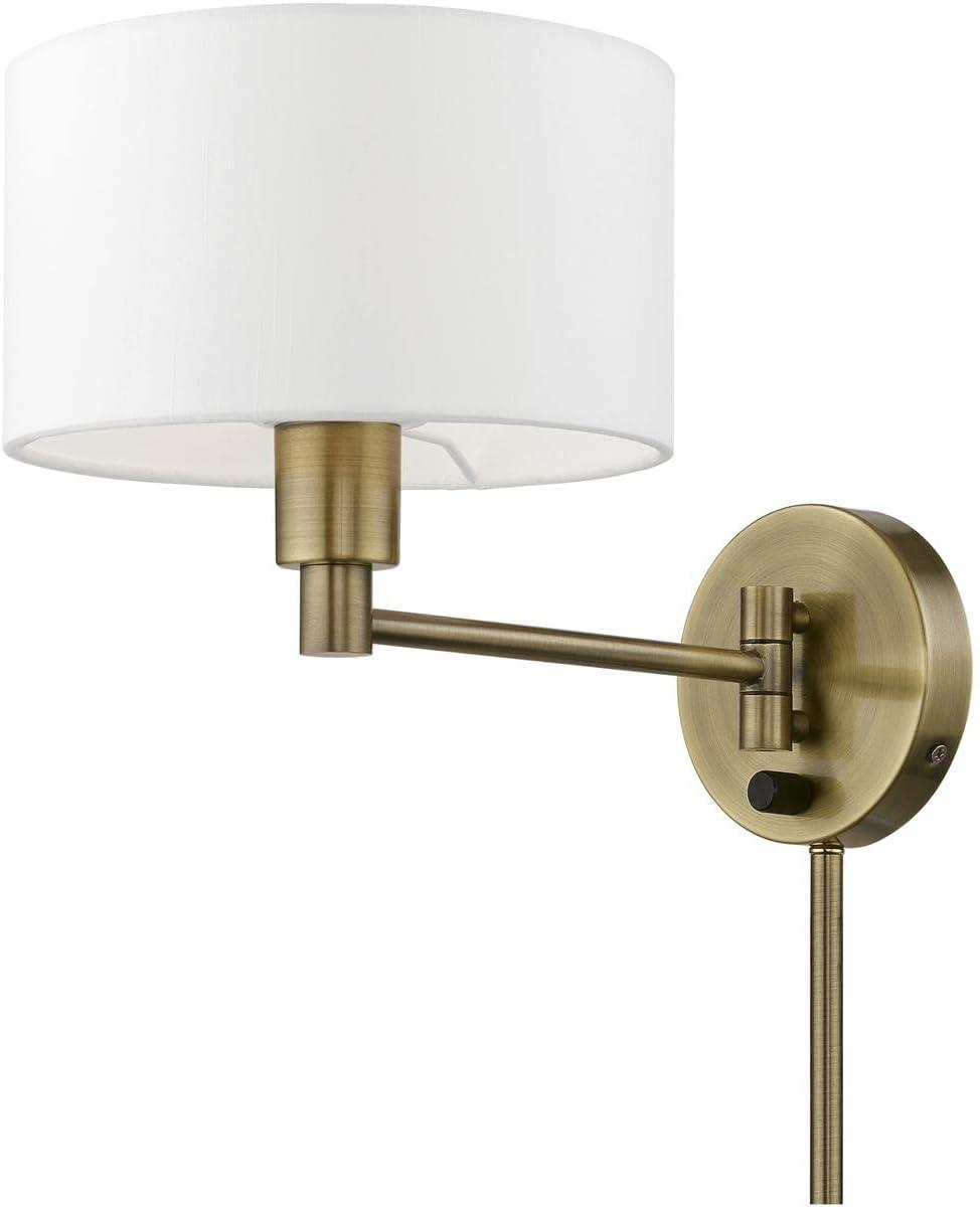 Livex Lighting 1 - Light Wall Light in  Antique Brass