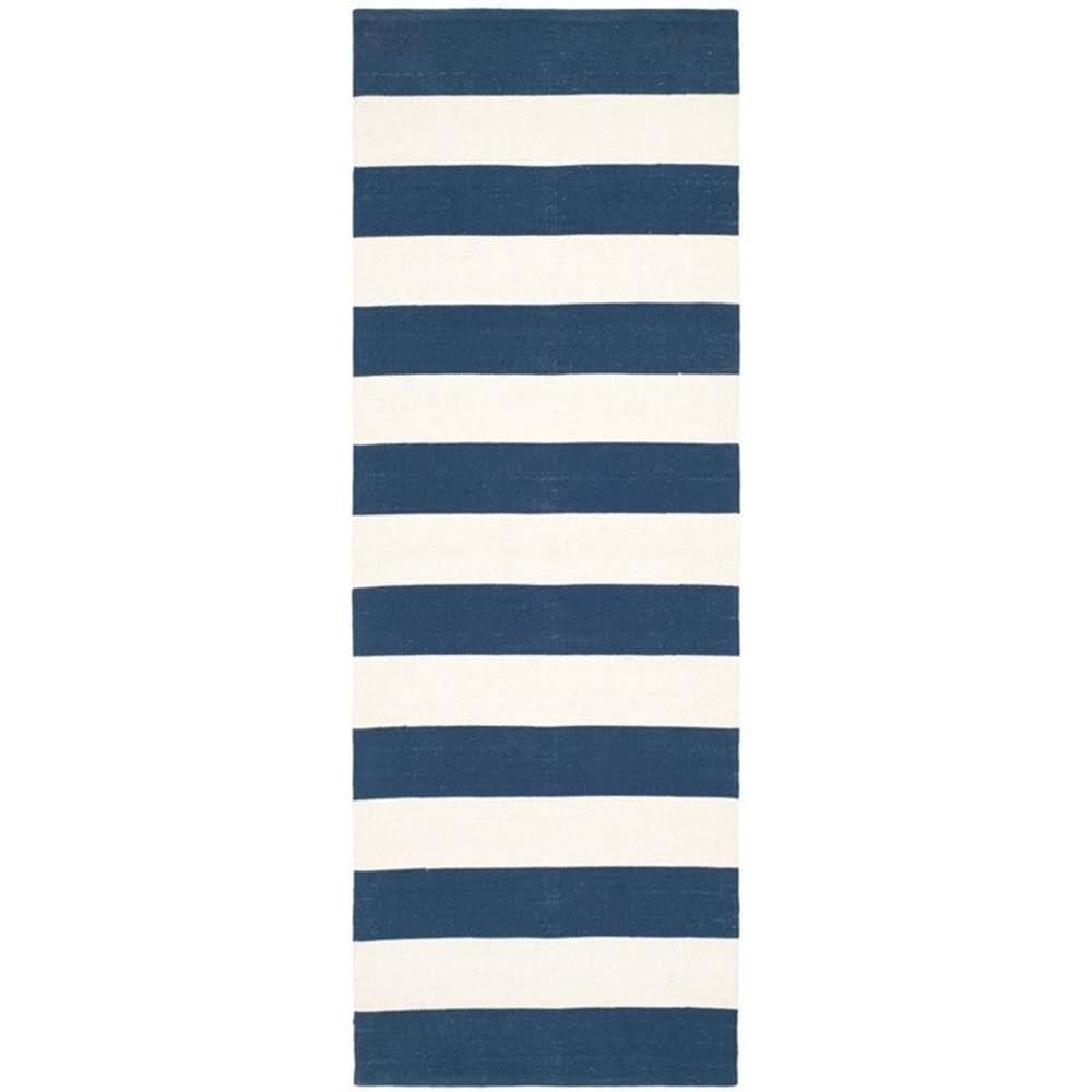 Montauk MTK712 Hand Woven Indoor Area Rug - Navy/Ivory - 10'x14' - Safavieh
