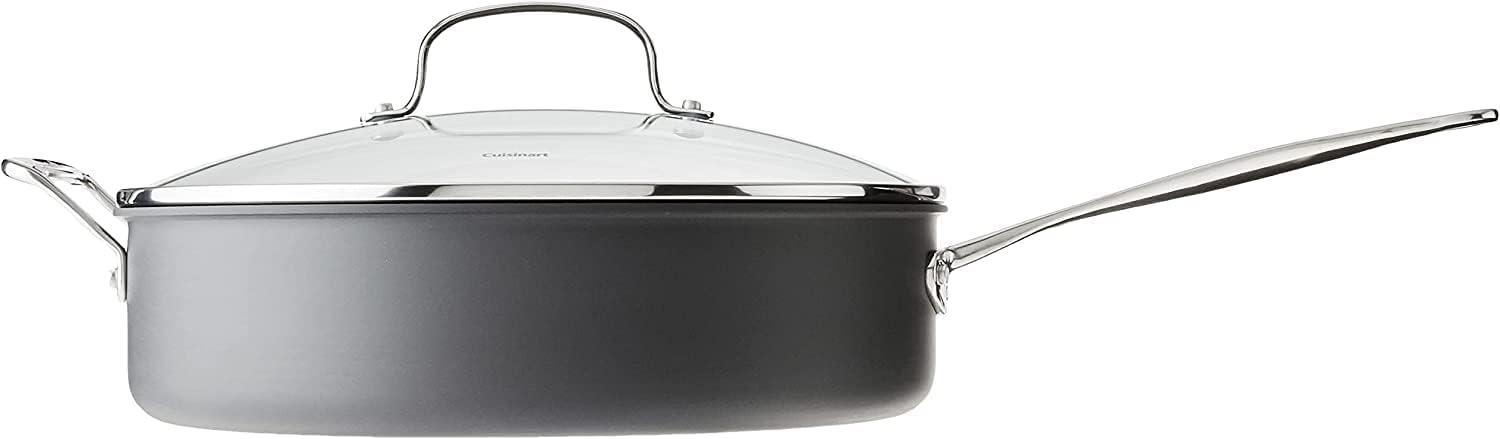 Cuisinart Chef's Classic Nonstick Hard Anodized 5.5 Quart Saute Pan with Helper Handle