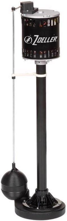 Zoeller 4009949 0.5 HP 3900 GPH Cast Iron Vertical Float Switch AC Bottom Suction Pedestal Sump Pump