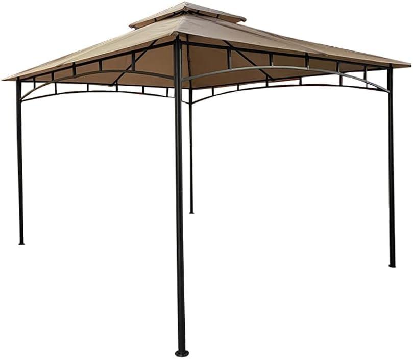 Beige Whisper 10' x 12' Two-Tiered Gazebo Replacement Canopy