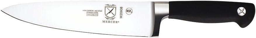 Mercer Culinary Genesis 6-Piece Knife Set with Wood and Glass Block