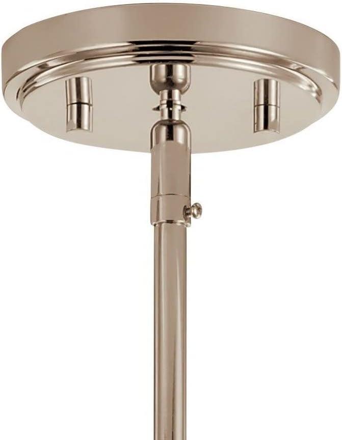 Everett™ 22.5 Inch 3 Light Round Chandelier with Clear Glass in Polished Nickel