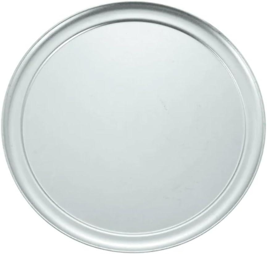 14-Inch Silver Aluminum Wide Rim Pizza Pan