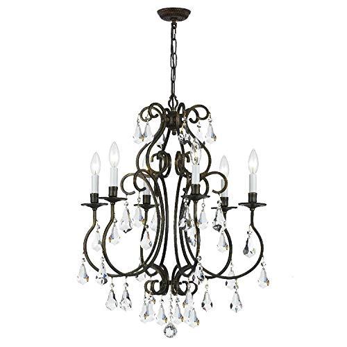 Crystorama Lighting - Chandelier - Ashton - Six Light Chandelier in Traditional