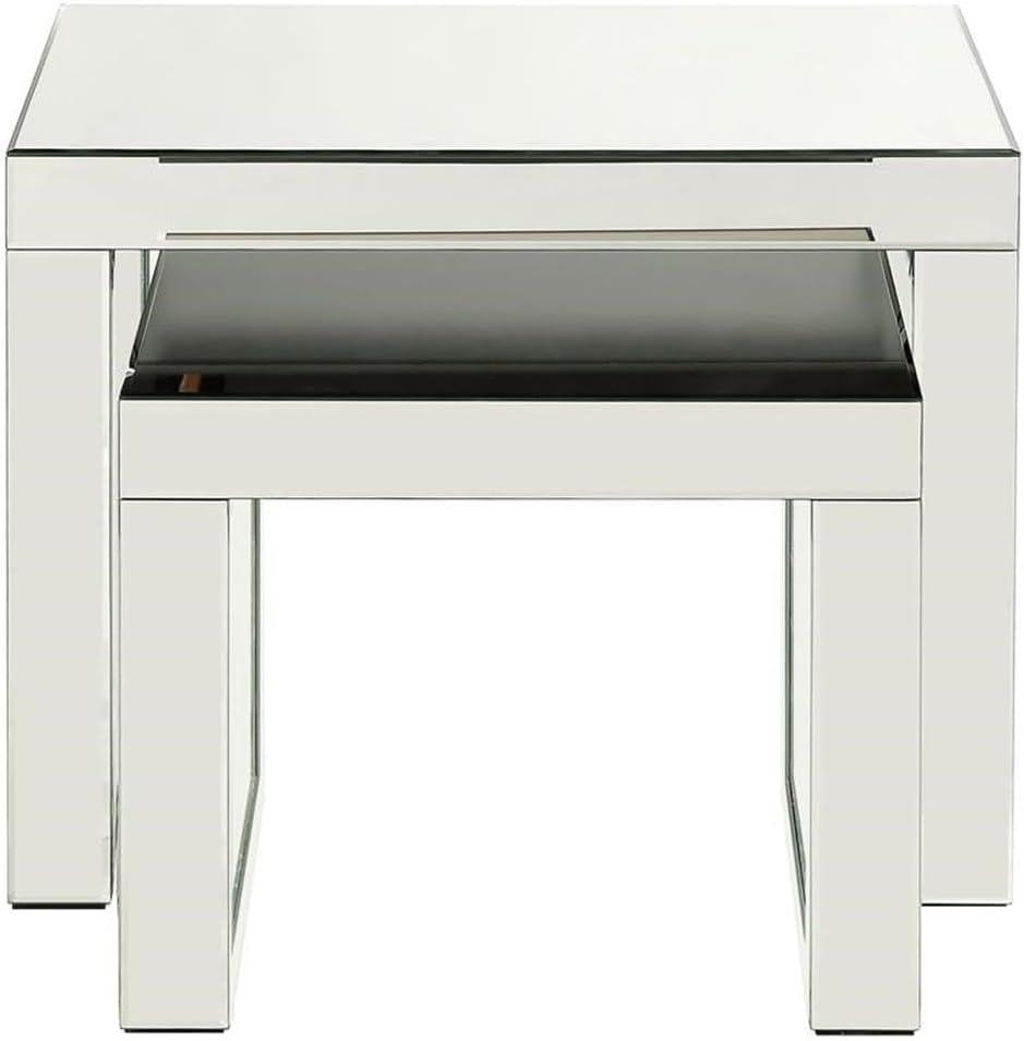 ACME Nysa Rectangular Accent Table in Mirrored