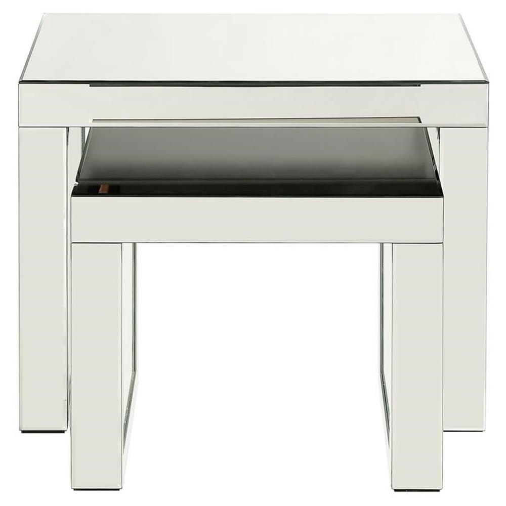 ACME Nysa Rectangular Accent Table in Mirrored
