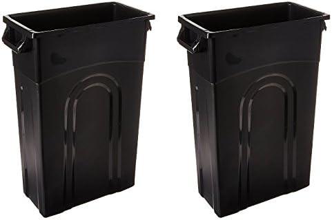 United Solutions United Solutions Highboy Waste Container, 23 Gal, 2 Pack, Space Saving