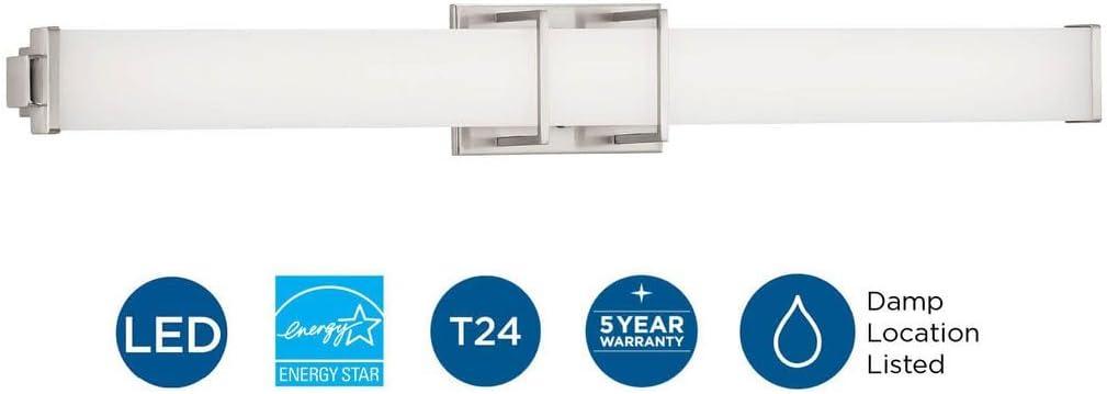 36" Brushed Nickel LED Dimmable Bath Vanity Light