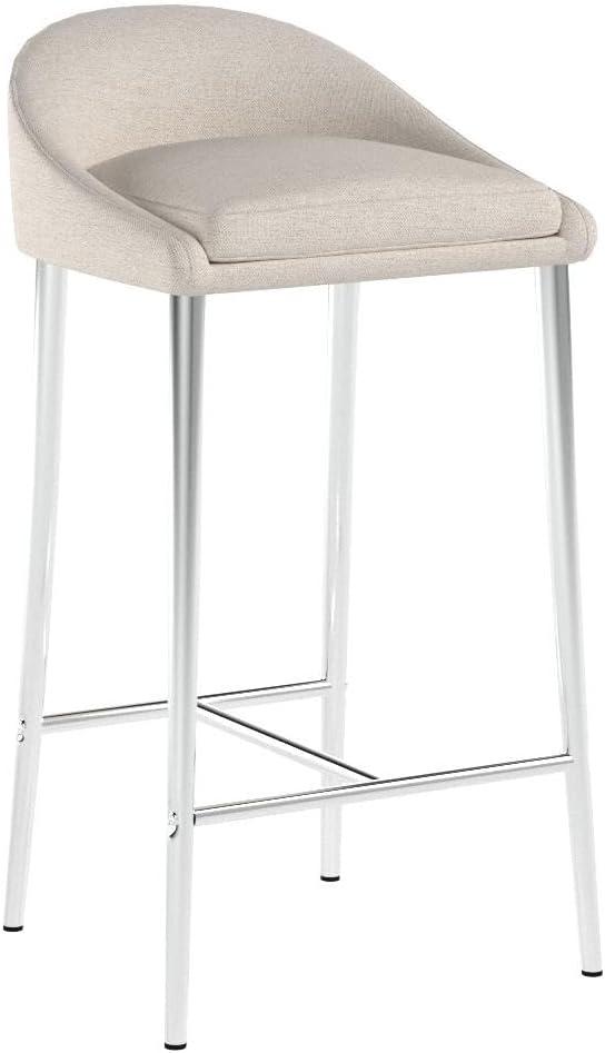 Ivy Bronx Modern&Simple Design Counter Stools Set of 2 – Upholstered Seats, Chrome-Finished Base for Kitchen Island or Breakfast Nook | Wayfair