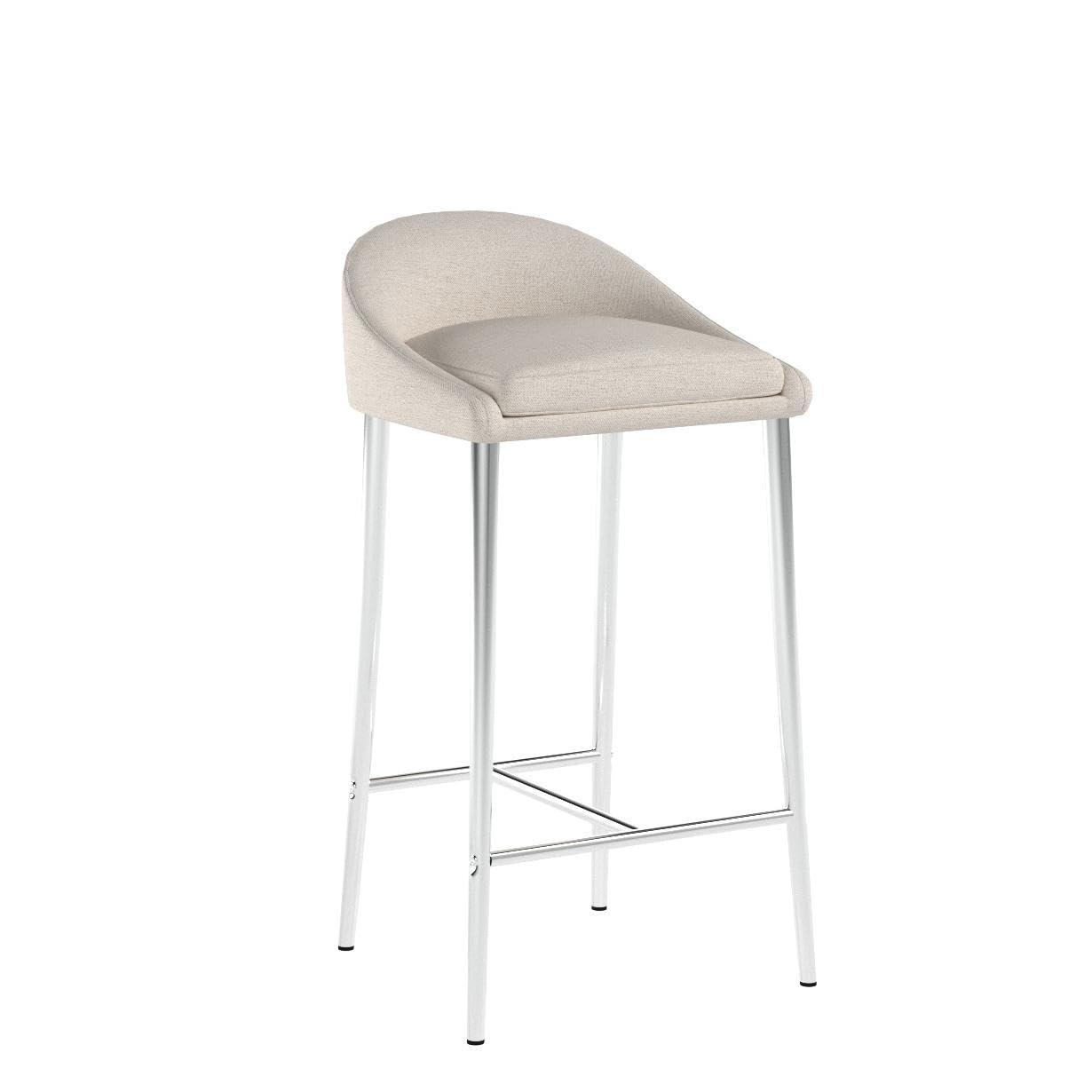 Ivy Bronx Modern&Simple Design Counter Stools Set of 2 – Upholstered Seats, Chrome-Finished Base for Kitchen Island or Breakfast Nook | Wayfair
