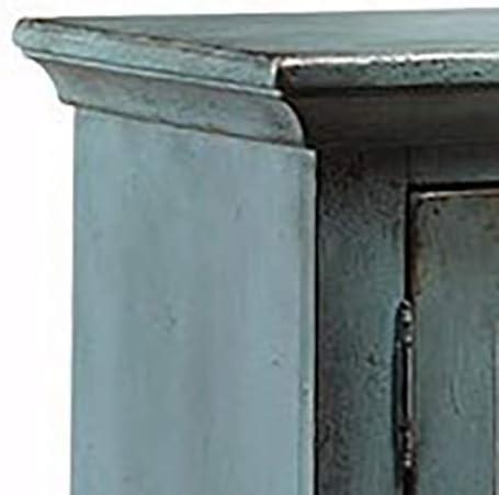 Ashley Furniture Mirimyn Engineered Wood Accent Cabinet in Antique Teal