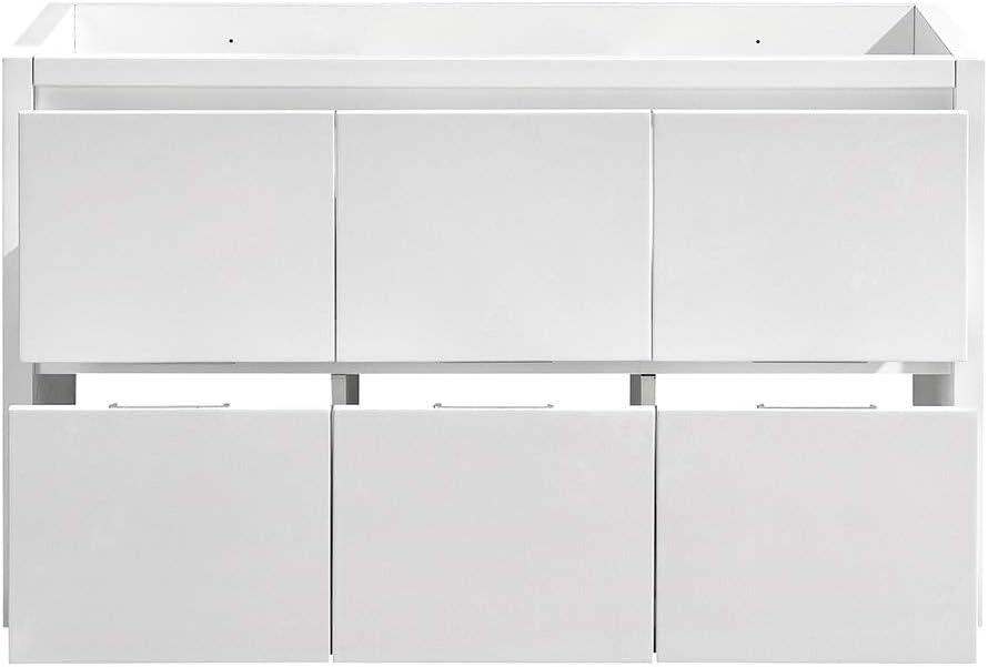 Fresca Valencia 48" Single Sink Wood Bathroom Cabinet in Glossy White