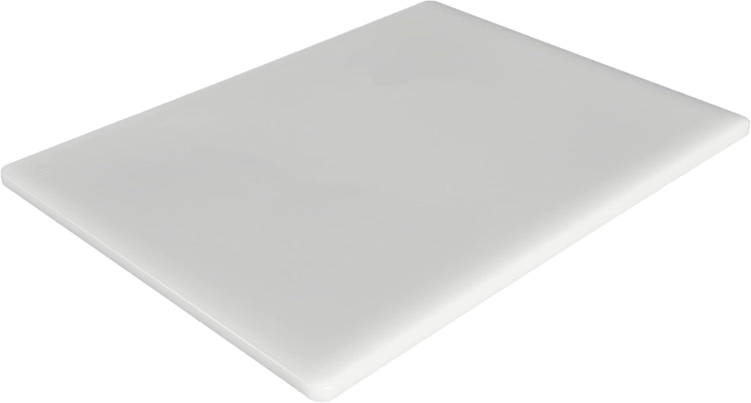 Thirteen Chefs Large Cutting Board for Chopping - Plastic, White, 18 x 12 x 0.5 Inch